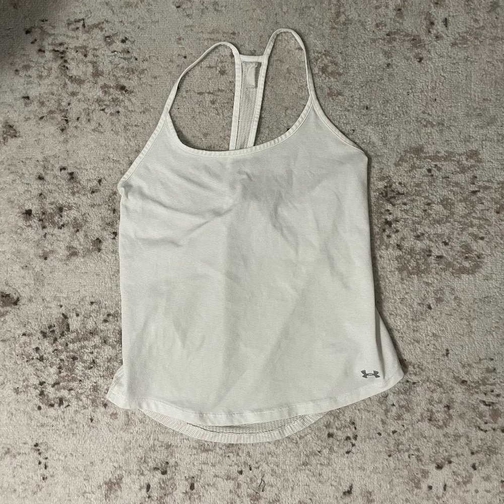 Under Armour White Tank Size Small